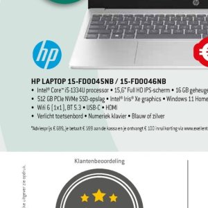 Laptop hp HP op Exellent It