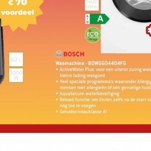 Wasmachine op Exellent electro