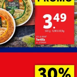 Tortilla op Lidl