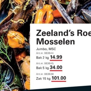 Mosselen op Sligro