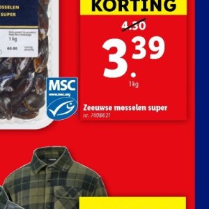 Mosselen op Lidl