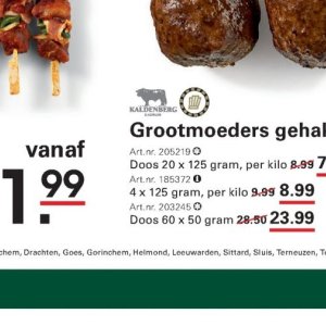 Doos op Sligro