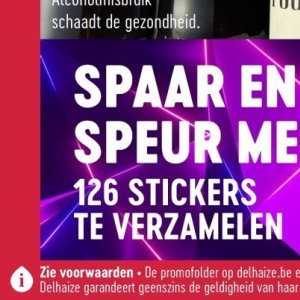 Stickers op Delhaize