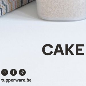 Cake op Tupperware