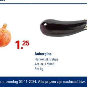 Aubergine op Sligro-M