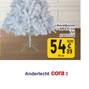 Kerstboom op Cora