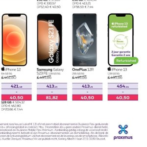 Smartphone apple  op Proximus