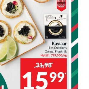 Kaviaar op Intermarché