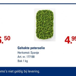 Peterselie op Sligro-M