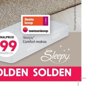 Matras op Sleep World