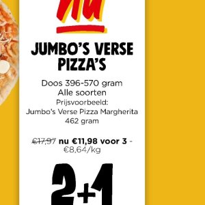 Pizza jumbo  op 