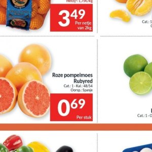 Pompelmoes op Intermarché