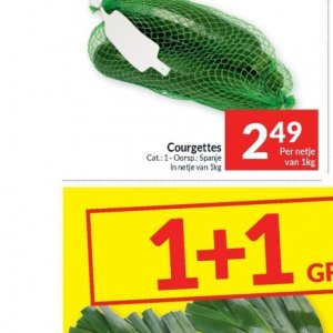 Courgettes op Intermarché