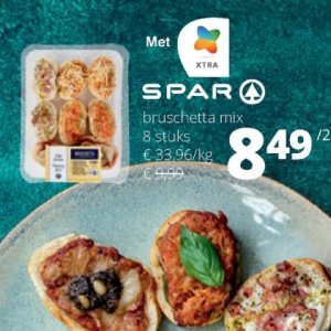 Bruschetta op Spar Retail