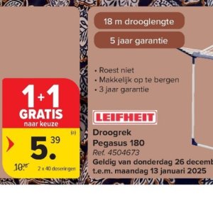 Droogrek op Carrefour