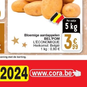 Aardappelen op Cora