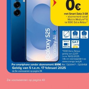 Smartphone samsung  op Carrefour