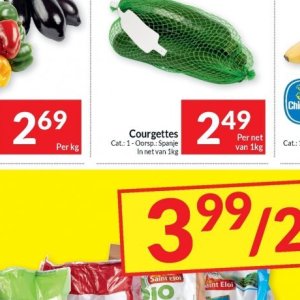 Courgettes op Intermarché