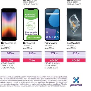 Smartphone apple  op Proximus