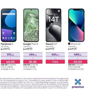 Smartphone apple  op Proximus