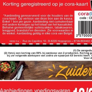 Vuilniszakken op Cora