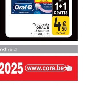 Tandpasta op Cora