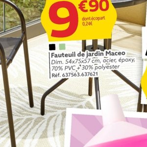 Fauteuil op Gifi