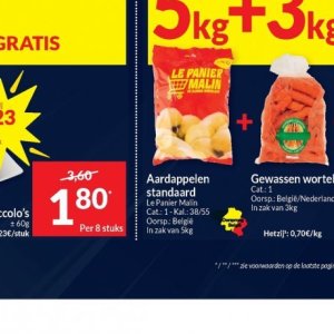 Aardappelen op Intermarché