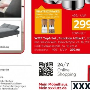  WMF op XXXL Meubels