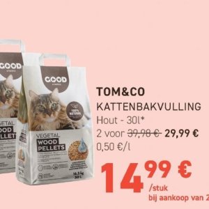 Kattenbakvulling op Tom & Co