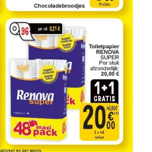 Toiletpapier op Cora