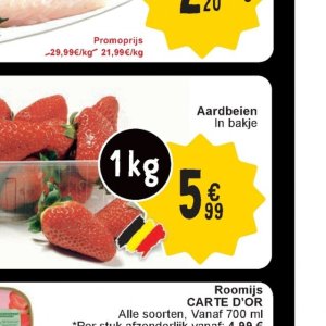 Aardbeien op Cora