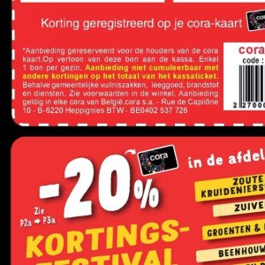 Vuilniszakken op Cora