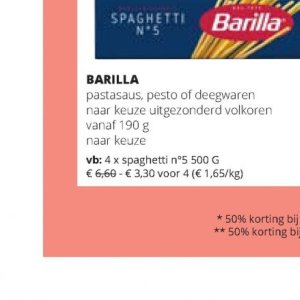 Spaghetti op Spar Retail