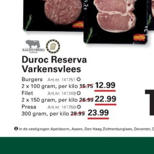 Varkensvlees op Sligro