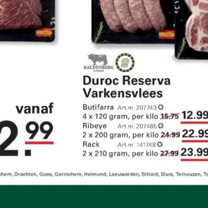 Varkensvlees op Sligro
