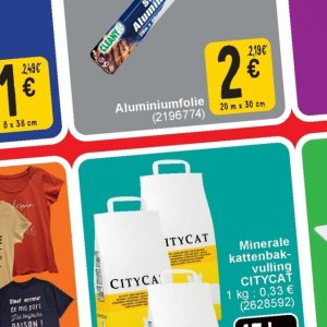 Aluminiumfolie op Cora