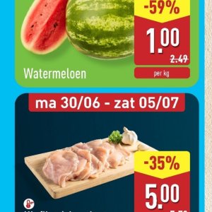 Watermeloen op Aldi