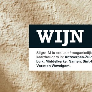 Wijn op Sligro-M