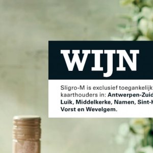 Wijn op Sligro-M