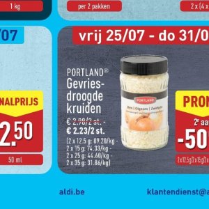 Kruiden op Aldi