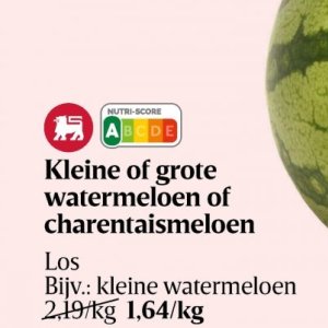 Watermeloen op Delhaize