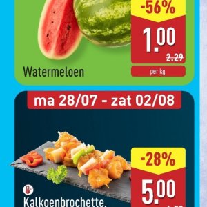 Watermeloen op Aldi
