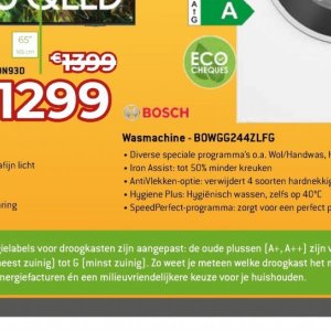 Wasmachine op Exellent electro