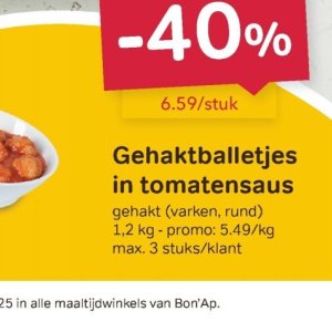 Tomatensaus op Bon'Ap