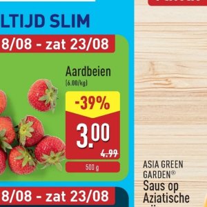 Aardbeien op Aldi