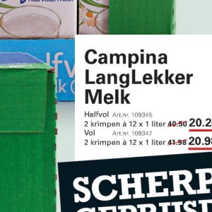 Melk op Sligro