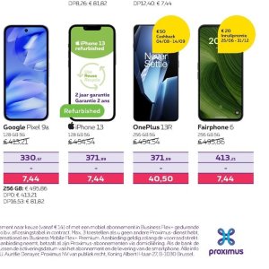 Smartphone op Proximus