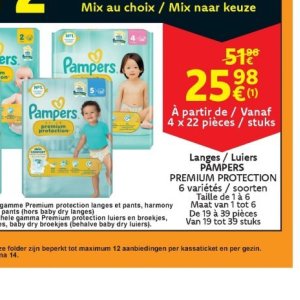 Luiers pampers  op Cora