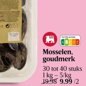 Mosselen op Delhaize